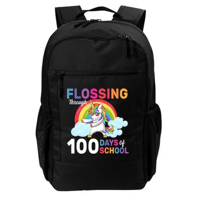 Flossing Unicorn Through 100 days Of School Daily Commute Backpack