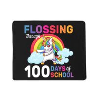 Flossing Unicorn Through 100 days Of School Mousepad
