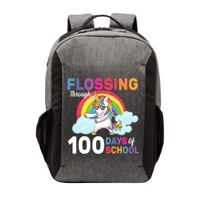 Flossing Unicorn Through 100 days Of School Vector Backpack