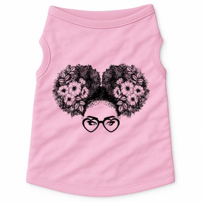 Flower Afro Puffs Doggie Tank