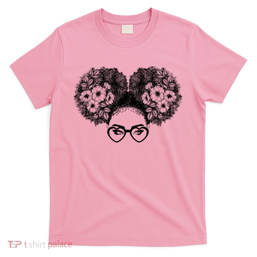 Flower Afro Puffs T-Shirt