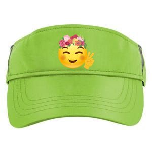 Flower Crown Emoji Adult Drive Performance Visor