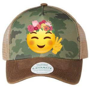 Flower Crown Emoji Legacy Tie Dye Trucker Hat