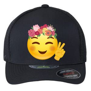 Flower Crown Emoji Flexfit Unipanel Trucker Cap