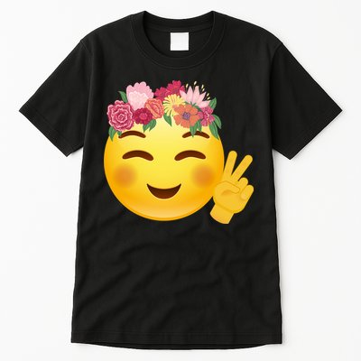 Flower Crown Emoji Tall T-Shirt