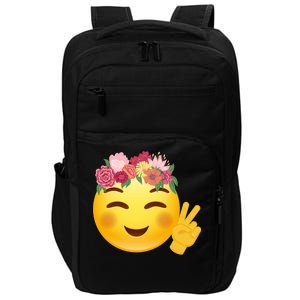 Flower Crown Emoji Impact Tech Backpack