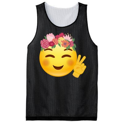 Flower Crown Emoji Mesh Reversible Basketball Jersey Tank