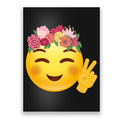 Flower Crown Emoji Poster