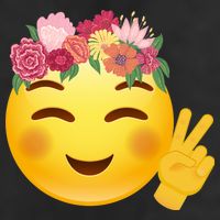 Flower Crown Emoji 25L Jumbo Tote