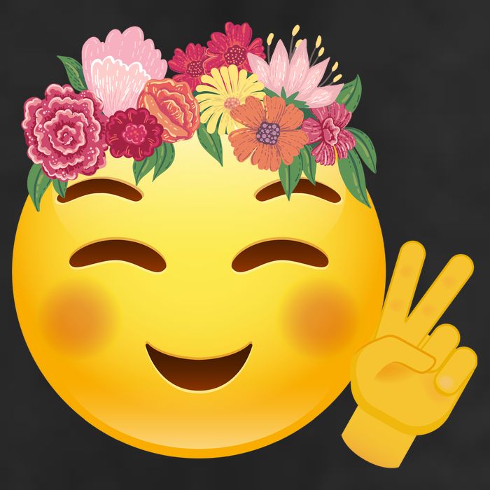 Flower Crown Emoji 25L Jumbo Tote