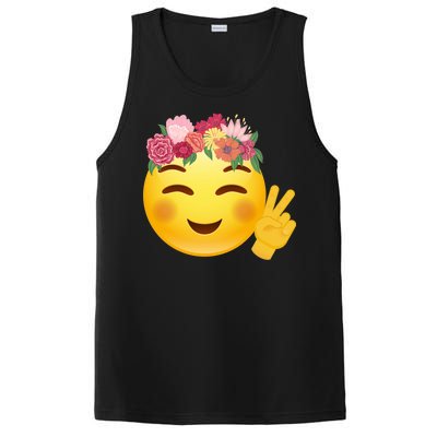 Flower Crown Emoji PosiCharge Competitor Tank