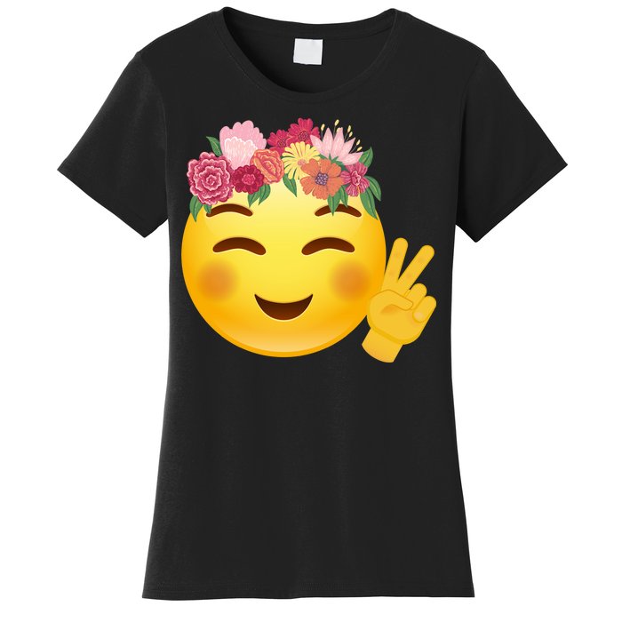 Flower Crown Emoji Women's T-Shirt