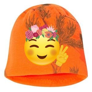 Flower Crown Emoji Kati - Camo Knit Beanie