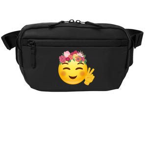 Flower Crown Emoji Crossbody Pack