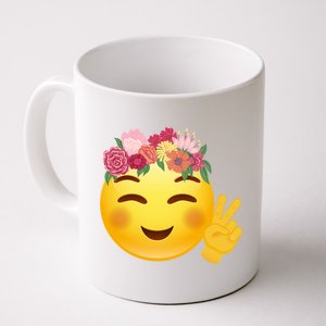 Flower Crown Emoji Coffee Mug