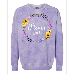 Flower Girl Colorblast Crewneck Sweatshirt