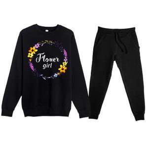 Flower Girl Premium Crewneck Sweatsuit Set