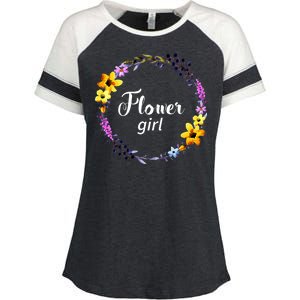 Flower Girl Enza Ladies Jersey Colorblock Tee