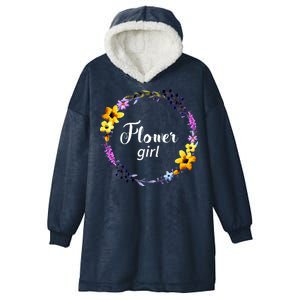 Flower Girl Hooded Wearable Blanket