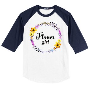 Flower Girl Baseball Sleeve Shirt