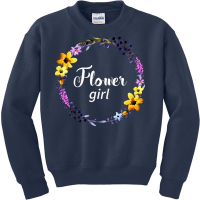 Flower Girl Kids Sweatshirt