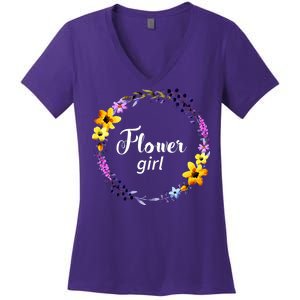 Flower Girl Women's V-Neck T-Shirt