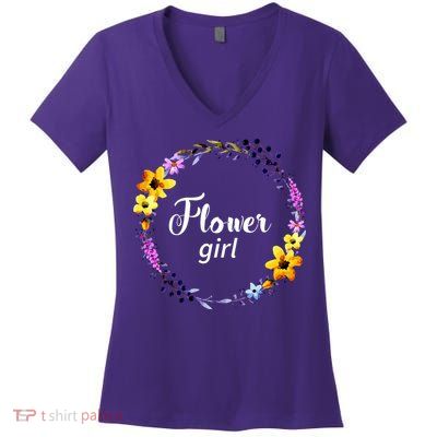 Flower Girl Women's V-Neck T-Shirt