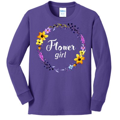 Flower Girl Kids Long Sleeve Shirt