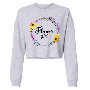 Flower Girl Cropped Pullover Crew