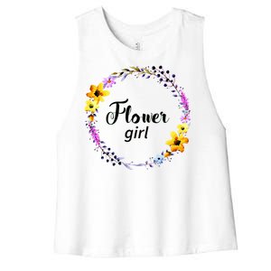 Flower Girl Women's Racerback Cropped Tank