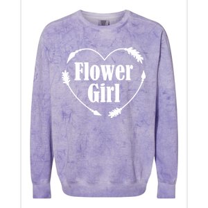 Flower Girl Heart Colorblast Crewneck Sweatshirt