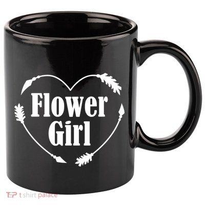 Flower Girl Heart 11oz C Handle Ceramic Mug