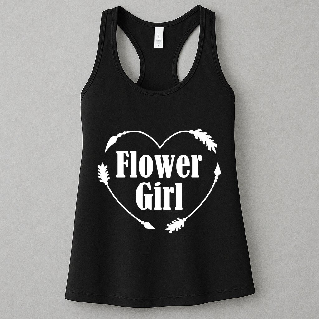 Flower Girl Heart Womens Tank Top