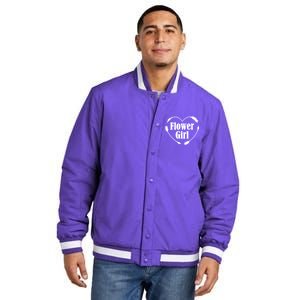 Flower Girl Heart Insulated Varsity Jacket