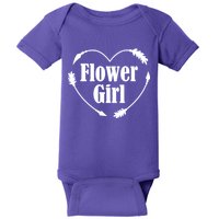 Flower Girl Heart Baby Bodysuit