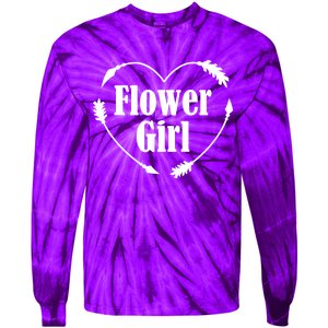 Flower Girl Heart Tie-Dye Long Sleeve Shirt