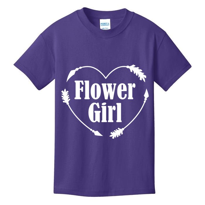 Flower Girl Heart Kids T-Shirt