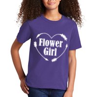 Flower Girl Heart Kids T-Shirt