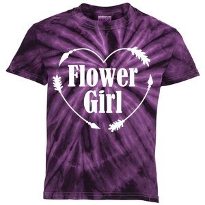 Flower Girl Heart Kids Tie-Dye T-Shirt