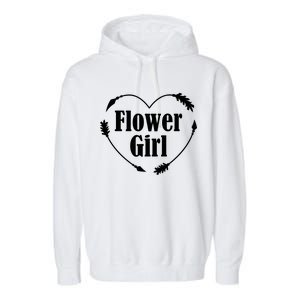 Flower Girl Heart Garment-Dyed Fleece Hoodie