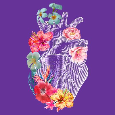 Flower Heart Floral T-Shirt