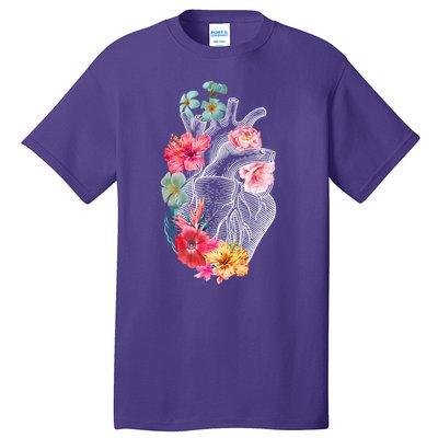 Flower Heart Floral Tall T-Shirt