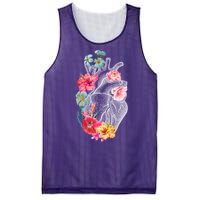 Flower Heart Floral Mesh Reversible Basketball Jersey Tank