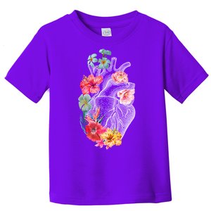 Flower Heart Floral Toddler T-Shirt