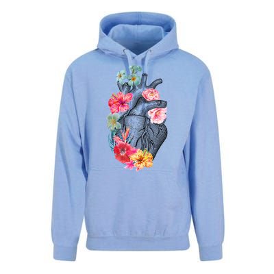 Flower Heart Floral Unisex Surf Hoodie