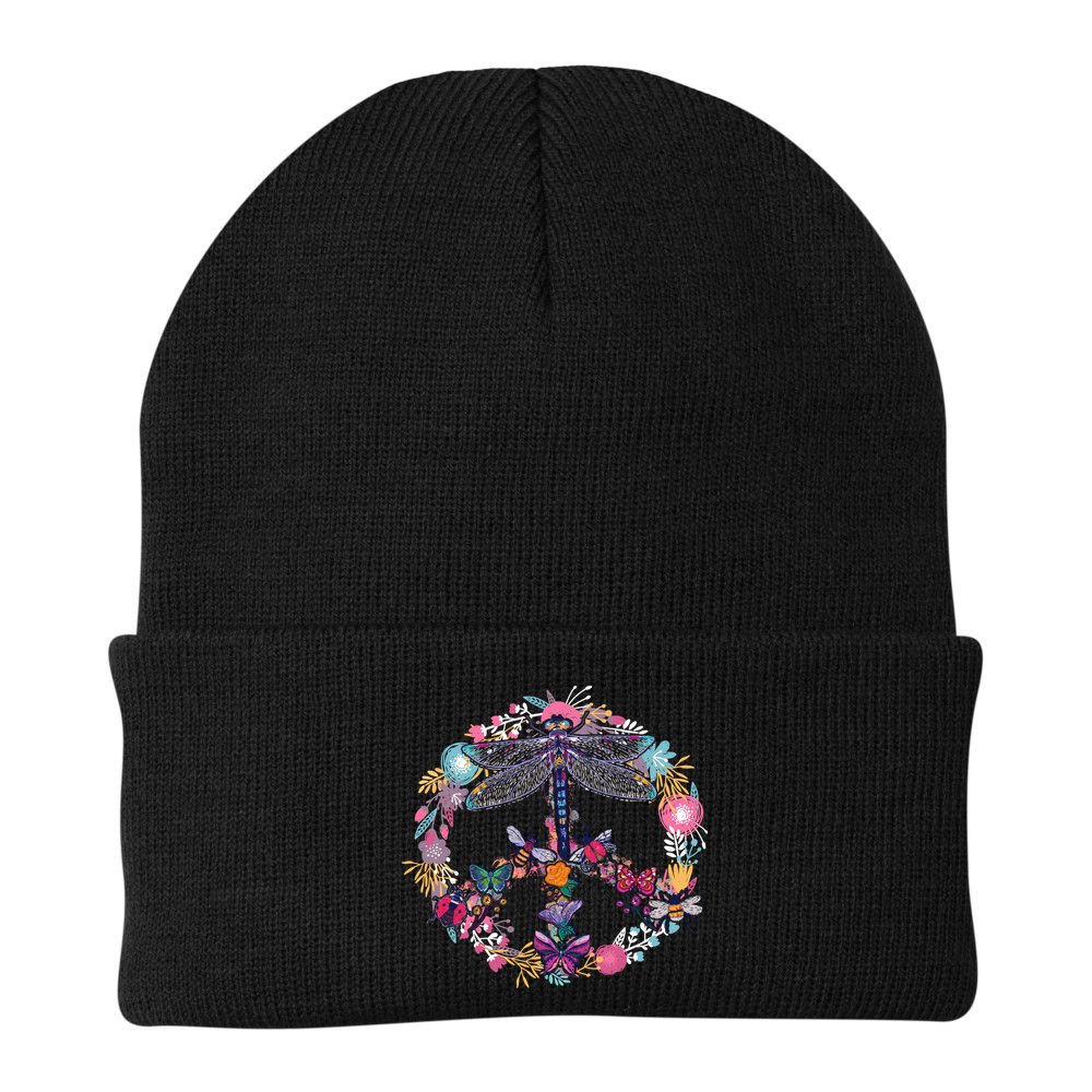 Flower Peace Bugs Beanie