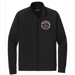 Flower Peace Bugs Stretch Full-Zip Cadet Jacket