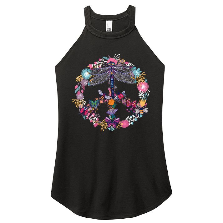 Flower Peace Bugs Women's Perfect Tri Rocker Tank