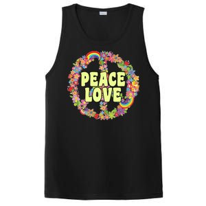 Flower Peace Love Sign PosiCharge Competitor Tank