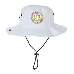 Flower Peace Love Sign Legacy Cool Fit Booney Bucket Hat